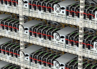 An overview of a modern mining farm showcasing transnational collaborations and sustainable energy practices in 2025