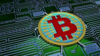 A visual representation of Bitcoin mining rigs optimized through energy management, showcasing efficient energy use in a high-stakes environment