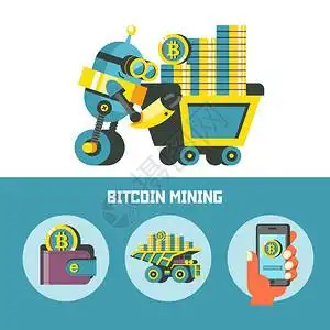 A vibrant depiction of Bitcoin mining operations highlighting secure and efficient ASIC setups